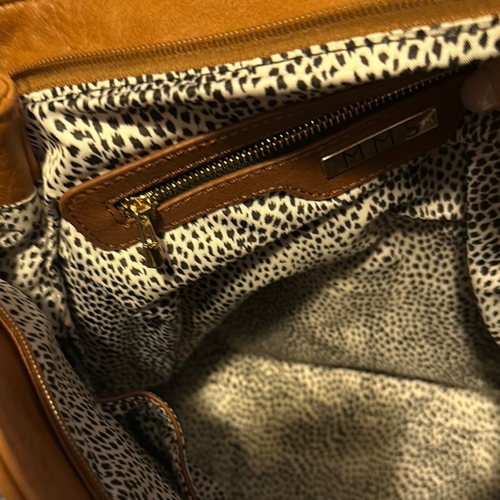 New with tags MMS Design Studio Brown Leather Backpack - Picture 6 of 8